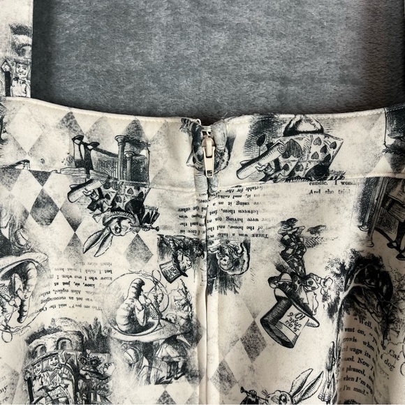 Hot Topic Thorn & Fable NWT Alice in Wonderland Looking Glass Suspender Skirt 2X - Picture 8 of 16